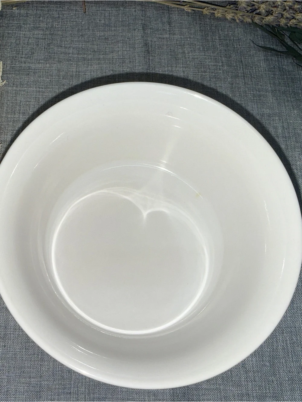Vintage Chicken Soup Bowl Crock Blue White Milk Glass F.T.D.A Korea 6” Handles